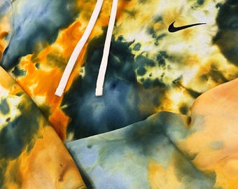 Nike Crewneck/Hoodie Ice Tie Dye | "Marigold" Custom Sweatshirt