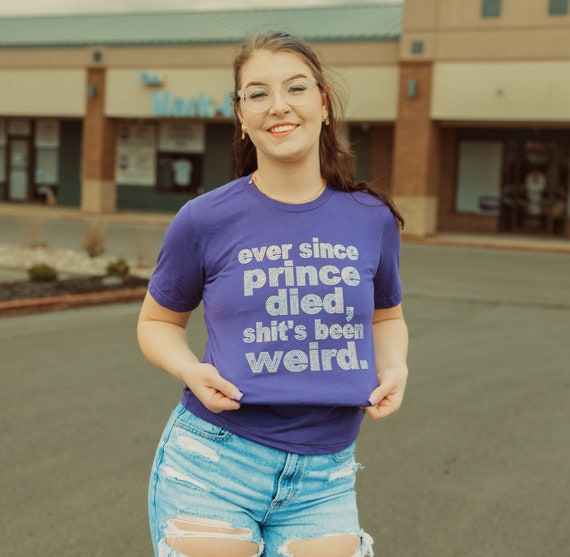 Prince Tribute Tee, 'since Prince Died' Faux Rhinestone T-shirt - Etsy
