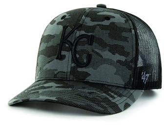 Kansas City Royals Men's Trucker Hat, 47 Brand Tonal Camo Royals Hat