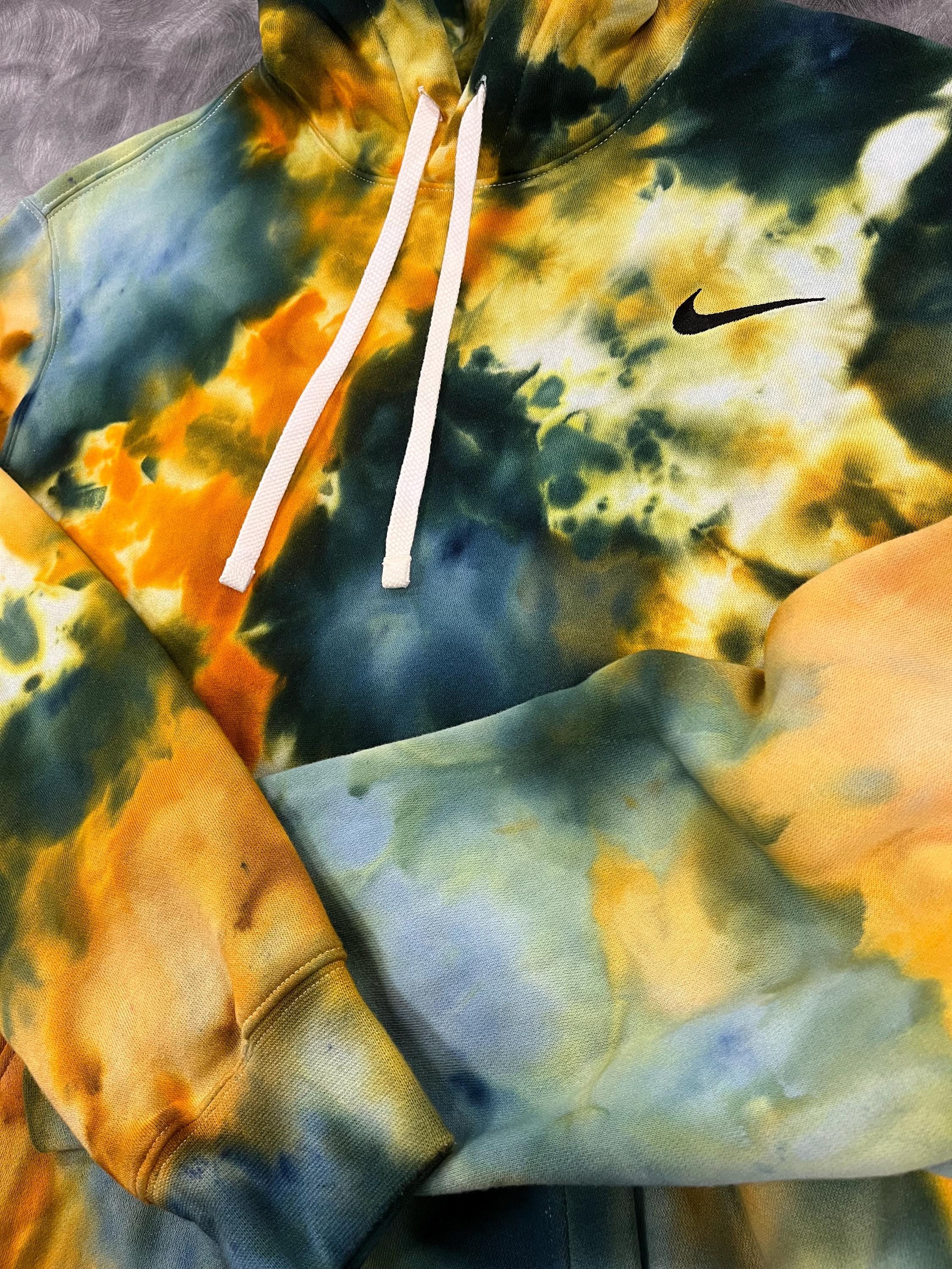 yellow and blue nike hoodie