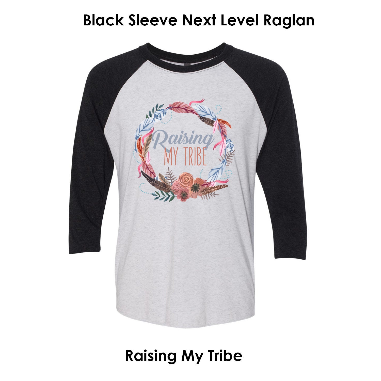 Raising My Tribe Tee Mom Baseball Tee Raising My Tribe | Etsy