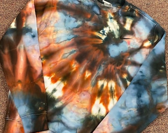 Nike Tie Dyed Crewneck, Nike Tie Dye Hoodie, "Mystique" Ice Dyed Garment