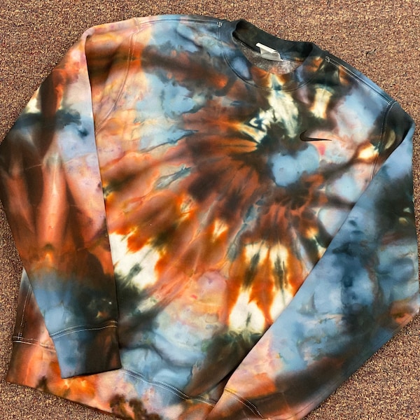 nike tie dye hoodie black