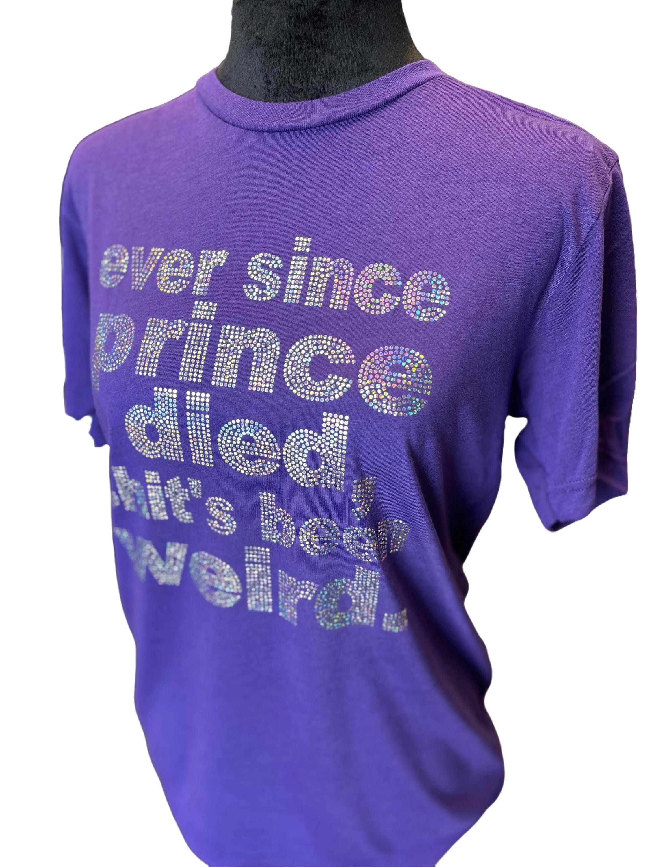 Prince Tribute Tee, 'since Prince Died' Faux Rhinestone T-shirt - Etsy