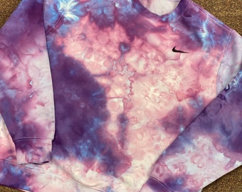 Nike Tie Dyed Crewneck, "Grape Soda" Hoodie, Iced Dyed Nike Garments