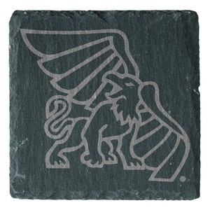 MWSU Coasters, Slate Missouri Western State University Coasters, Griffon House Decor, Griffon Pride, Sudent Gift, Alumni Gift