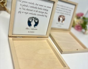 Personalised Godmother Godfather  Godparent Thank You Gift Wooden Box Gift, Godparents Keepsake
