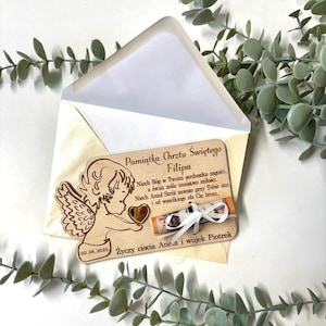 Pamiatka Chrztu Swietego,Taufgeschenk,Bierzmowanie, Chrzest Swiety, Geldbeutel Geschenk, Geldhalter, Geldgeschenkidee, personalisiertes Geschenk,