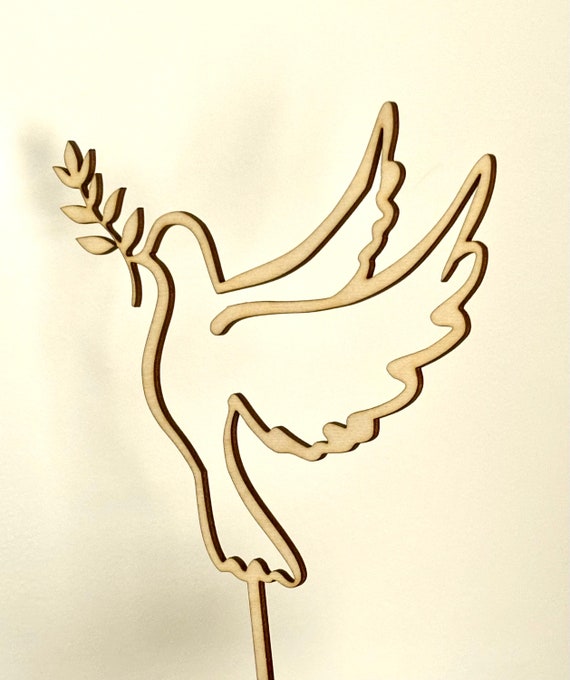 Décoration de gâteau de première communion avec nom personnalisé, modèle 2 en bois, décoration de gâteau baptiste personnalisée, décoration en épicéa  15