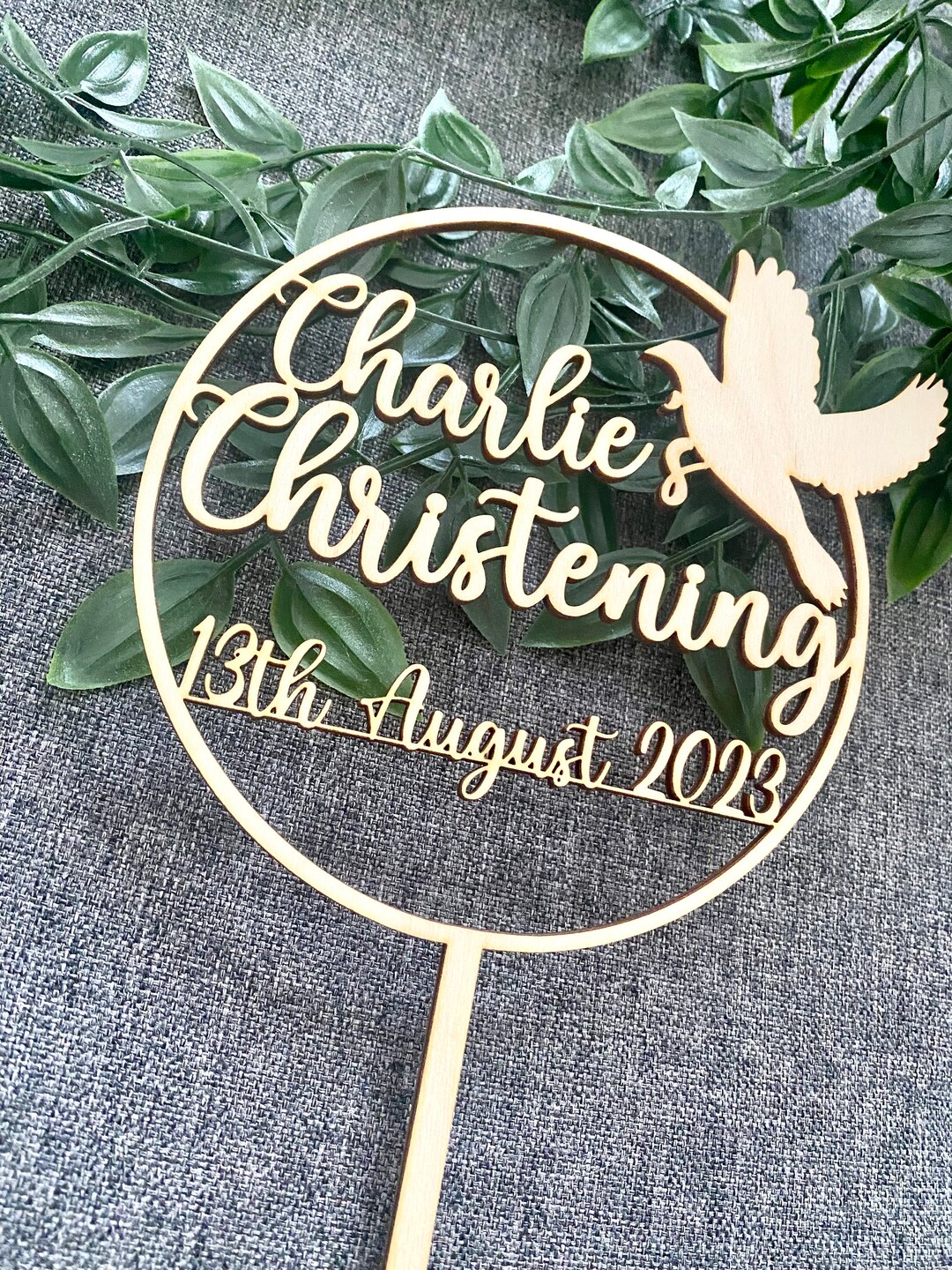 Christening, Baptism, Confirmation Cake Topper ,wooden Decorationsany