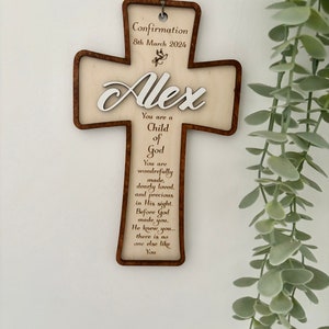 Confirmation Gift ,Confirmation Cross , Christening Cross, Personalised Gift,Keepsake