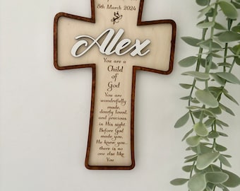 Confirmation Gift ,Confirmation Cross , Christening Cross, Personalised Gift,Keepsake