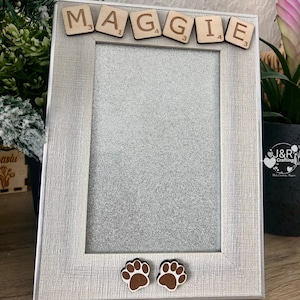 Personalised Dog Photo Frame Gift Keepsake Memorial Birthday Christmas Pet Gift