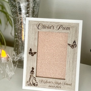 Personalised Prom Photo Frame , Prom Gift , Prom Keepsake,