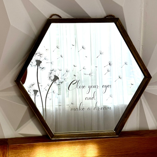 Engraved Wall Mirror Etsy UK