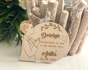 First Holy Communion Gift Keepsake , Pierwsza Komunia Swieta , Magnes 1pcs