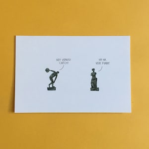Cartes postales de jeux de mots drôles de Vénus, paquet de cartes de blagues, cadeaux drôles, carte postale illustrée, carte de la Saint-Valentin, ensemble de cartes postales illustrées amusantes, art