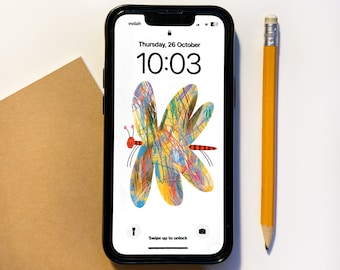 Schmetterling Wallpaper, Handy Hintergrund, iPhone Home Screen, iPhone Hintergrundbild, Apple Watch, Smartphone Hintergrundbilder, Handy Hintergrundbilder