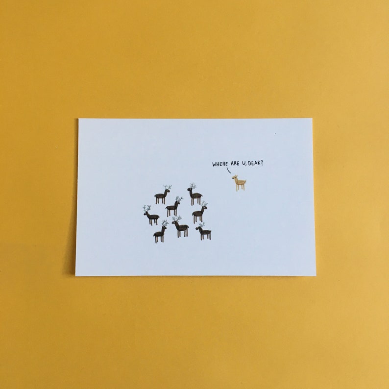 Cartes postales drôles de jeux de mots, paquet de cartes de blagues, cadeaux drôles, carte postale illustrée, carte de la Saint-Valentin, ensemble de cartes postales illustrées amusantes Dear