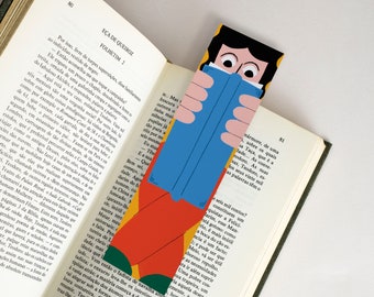 bookmark kids, unique bookmarks, cute bookmark, cute kid bookmark, bookworm gifts, book mark, book lover gift, gift for book lover, reader
