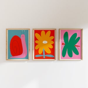 cute colourful animal prints, animal block print, playroom wall decor, kid’s wall art, baby animal prints, nursery wall art, set of 3 prints