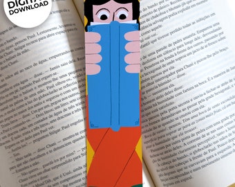 girl bookmark, digital bookmark, bookmark svg, cute bookmark, bookmark kids, printable bookmarks, book lover gift, instant download