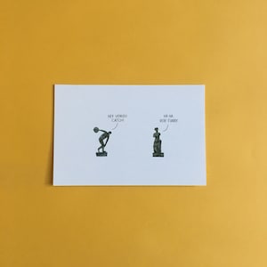 Cartes postales drôles de jeux de mots, paquet de cartes de blagues, cadeaux drôles, carte postale illustrée, carte de la Saint-Valentin, ensemble de cartes postales illustrées amusantes Venus