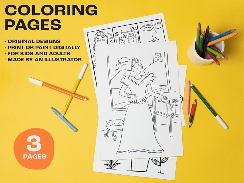 Printable Coloring Pages for Kids Printable Bundle - Etsy