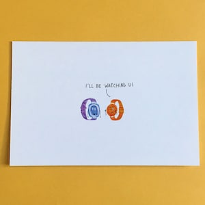 regardez des cartes postales drôles de jeux de mots, un paquet de cartes blagues, des cadeaux amusants, une carte postale, un cadeau amusant, un ensemble de cartes postales illustrées amusantes, je vous regarde