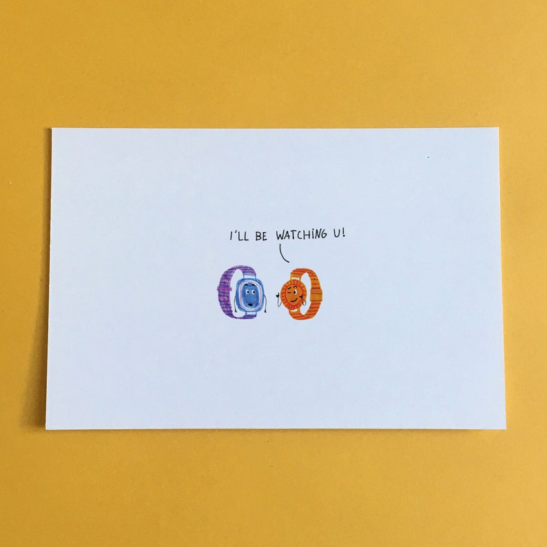 6 cartes postales de jeux de mots drôles, paquet de cartes de blagues, cadeaux drôles, carte postale cadeau illustrée, carte de Saint-Valentin, ensemble de cartes postales illustrées drôles, paquet de cartes Watch