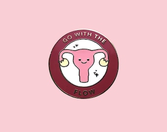 Go with the Flow - Uterus - Enamel Pin