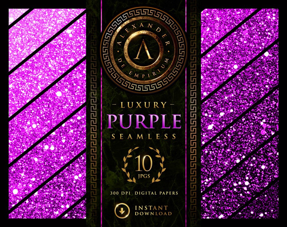 Download Purple Glitter Digital Papers Glitter Digital Paper Pack Digital Glitter Texture Scrapbooking Paper Download Glitter Digital