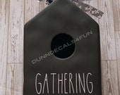 Gathering Decal for Birdhouse