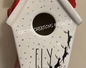 Santa Stars Decal for Rae Dunn Birdhouse