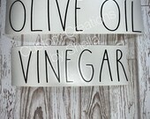 Olive Oil and Vinegar Decal