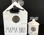 Rae Dunn Inspired Ceramic Baby Bird House