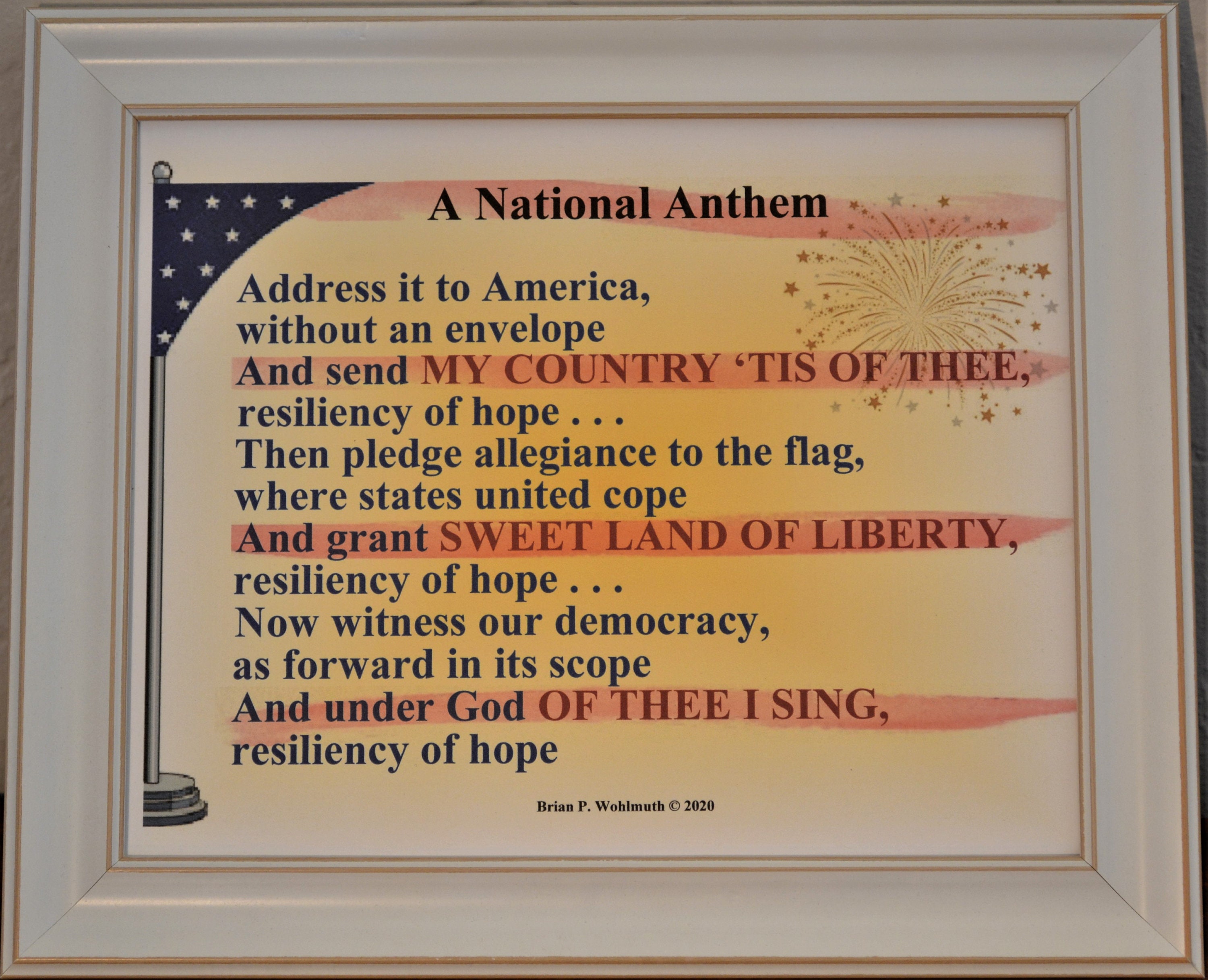 A NATIONAL ANTHEM //original Poetry Print// 8 X 10 Art Print - Etsy