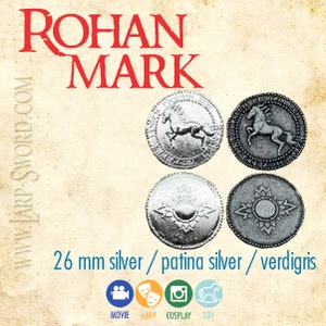 Rohan mark - metal coin for gaming and larp