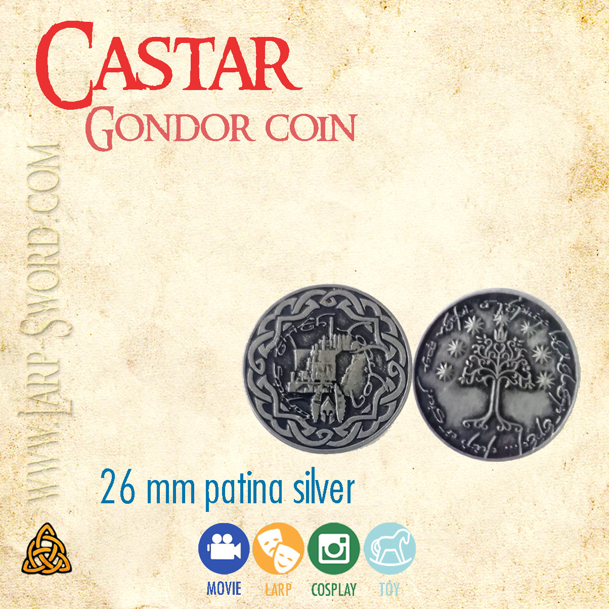 カスタル - ゲーム用ゴンドール金属コイン - Etsy 日本