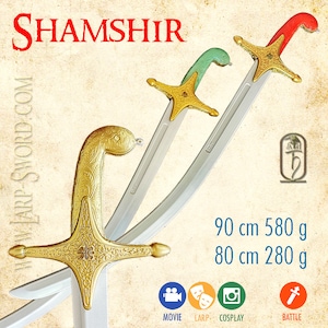 Shamshir - oriental foam saber for larp and cosplay