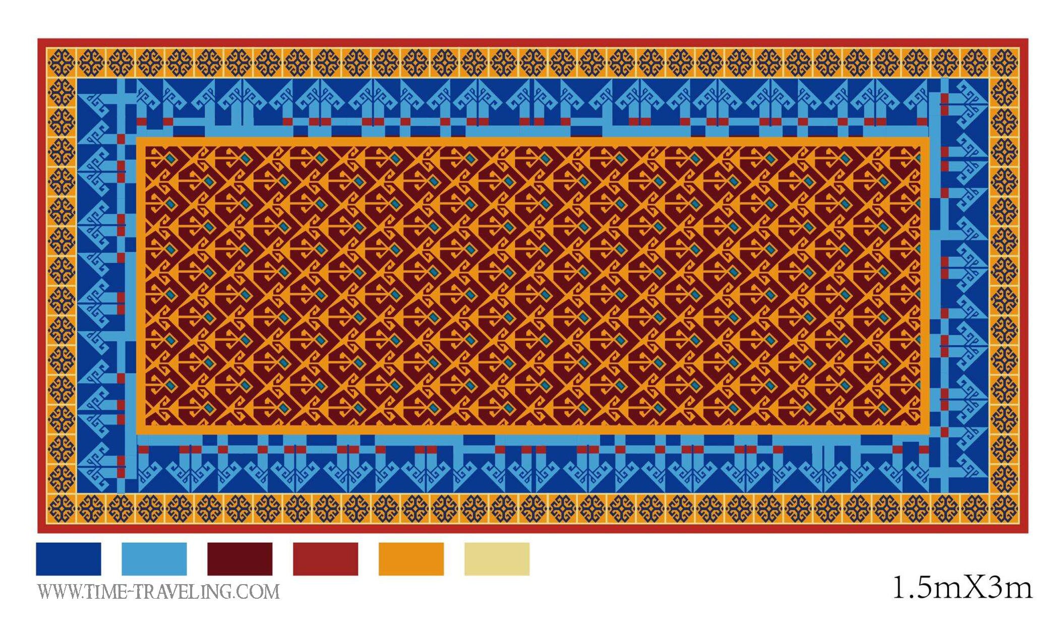 1250 Medieval Design Carpet - Replica of Rug From the Seljuk Period - Etsy
