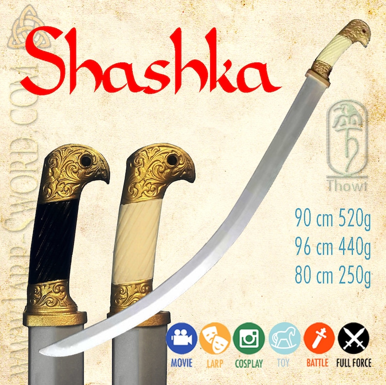 Shashka - kosacksvärd i skum för lajv och cosplay bild 1