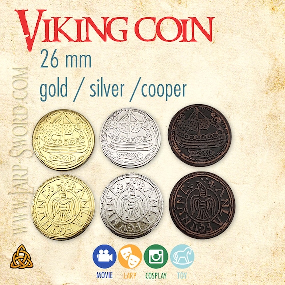 Set of 10 Gold LARP Coins - Medieval Collectibles