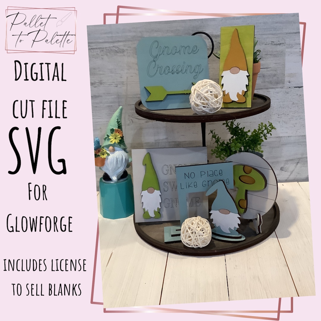 Digital Cut File | Laser Cut File for Glowforge - Download SVG - Gnome ...