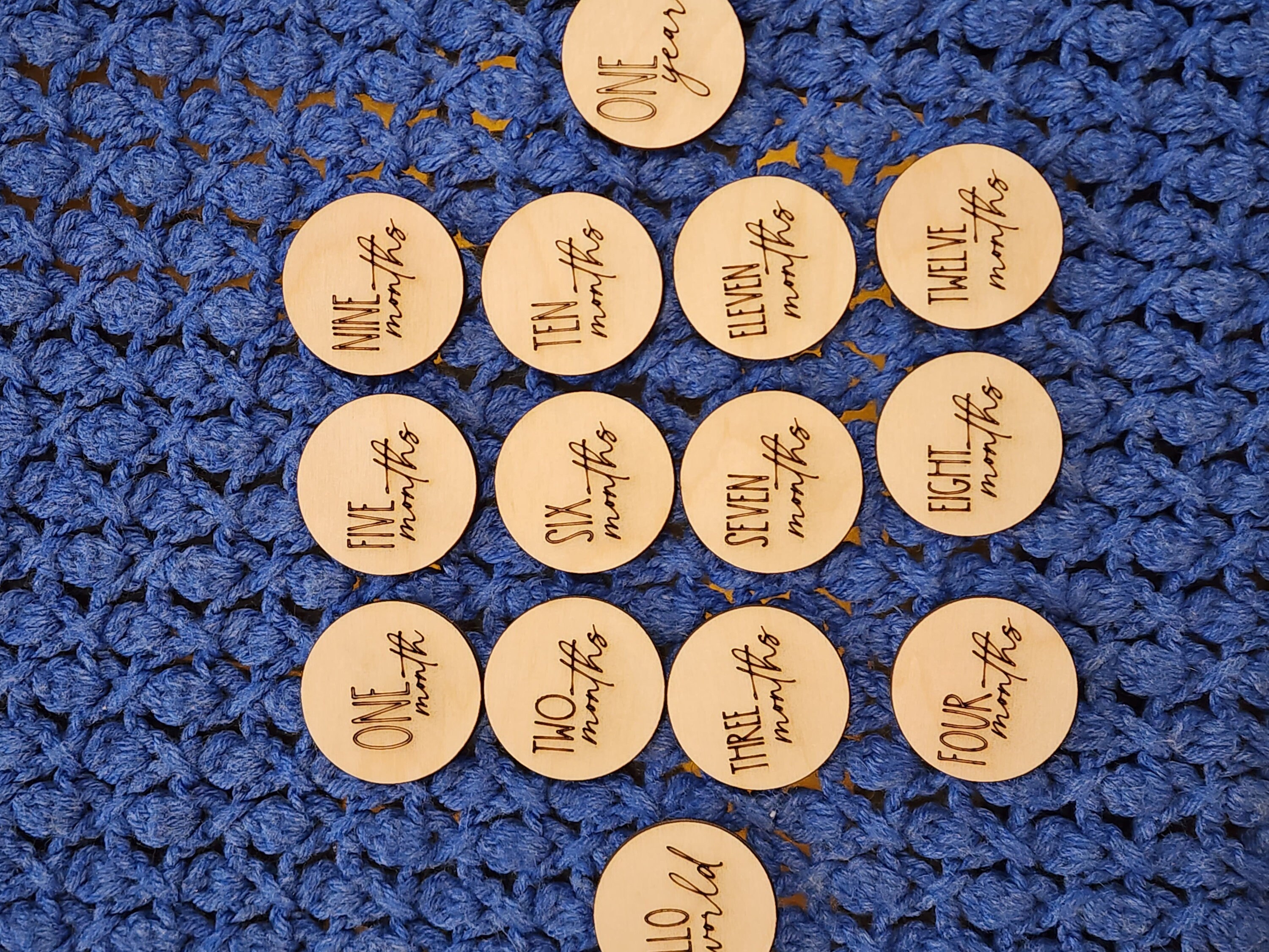 Baby Milestone Discs SVG: Laser Cut Photo Prop (digital Download) - Etsy