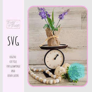 Vintage Kitchen food scale Decor | Farmhouse style decoration Digital Download SVG | rustic Laser cut File | Glowforge SVG Shabby Chic