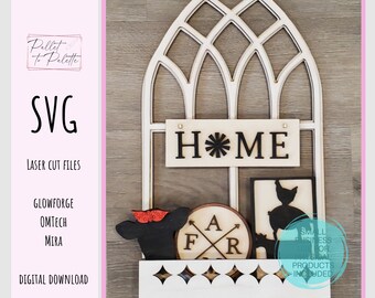 Arch Window verwisselbare SVG: boerderij-uitbreidingsset (digitale download)