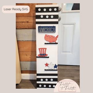 3 ft porch leaner Interchangeable Backer for ADD ON sets, Also have Arch window, house w/picket fence SVG digital download, Truck Laser file