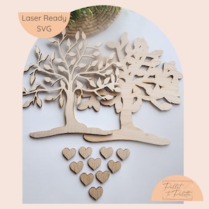 Mother&#39;s Day Gift Tree of love template Digital cut file SVG | Laser cut file | Mom gift | Grandmother gift Laser digital download SVG file