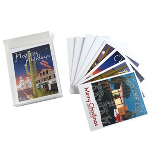 Kerst | | Kaarten 5 Pack | GRATIS VERZENDING | Retro | Verpakte | Tucson, AZ